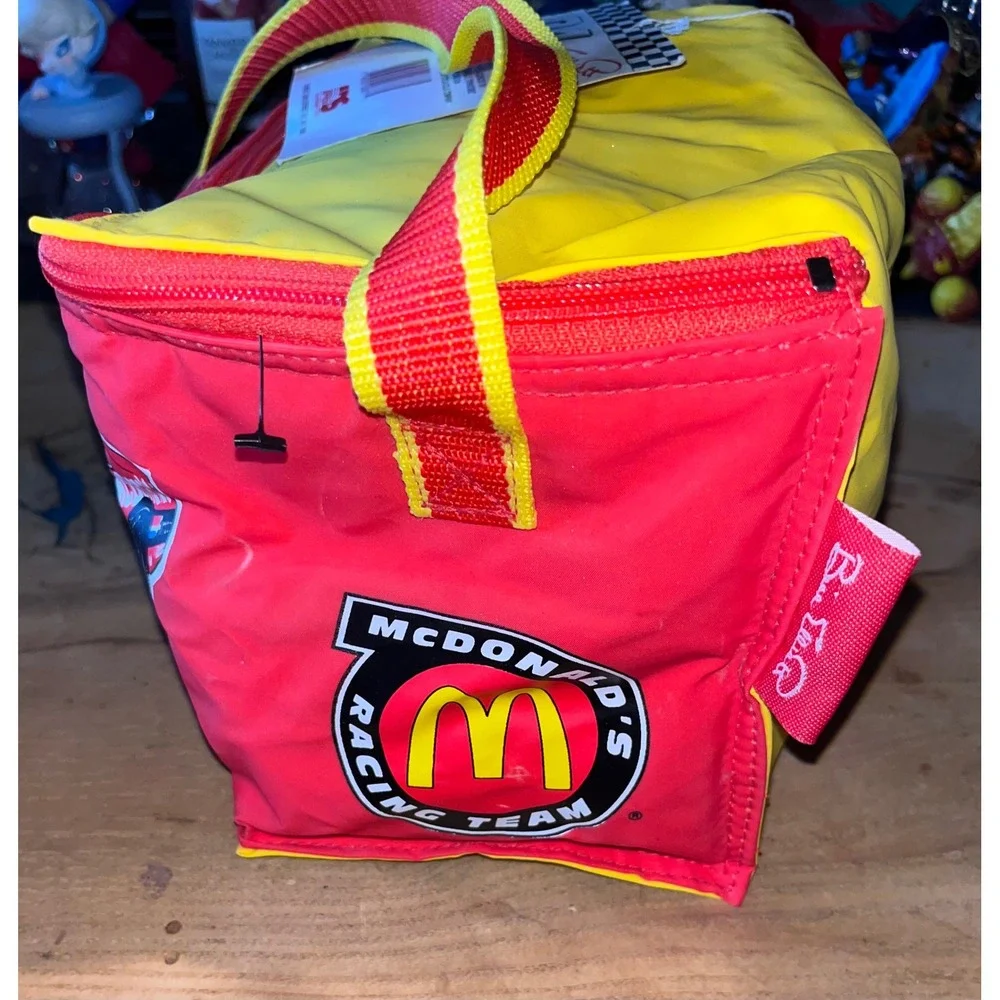Vintage 1996 Bill Elliott McDonalds Racing Team Insulated Cooler Bag NASCAR #94